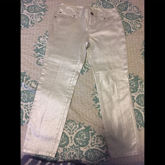INC denim shiny jeans size 4 reg fit. EUC - Picture 1 of 4